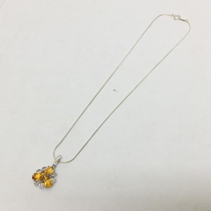 シルバー （９２５） シルバー （９２５） アクセサリー ネックレス、ペンダント ストーン 3粒 - 銀 / シルバー / silver color レディース USED 古着 中古 50123116