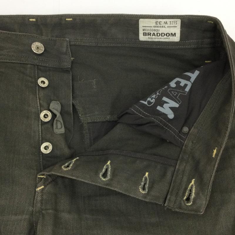ディーゼル DIESEL パンツ デニム、ジーンズ BRADDOM 33インチ 灰 / グレー / gray メンズ USED 古着 中古 50123136