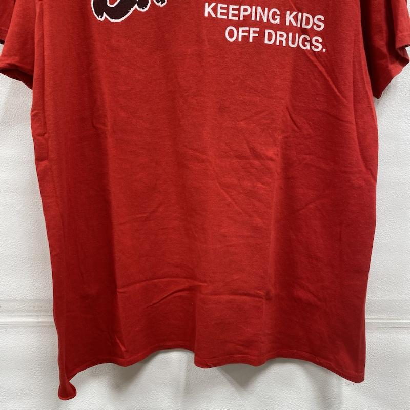古着 USED Tシャツ 半袖 D.A.R.E. DRUG ABUSE RESISTANCE EDUCATION 薬物乱用防止 XL ロゴ、文字 X プリント 赤 / レッド / red X 黒 / ブラック / black メンズ USED 古着 中古 50123255