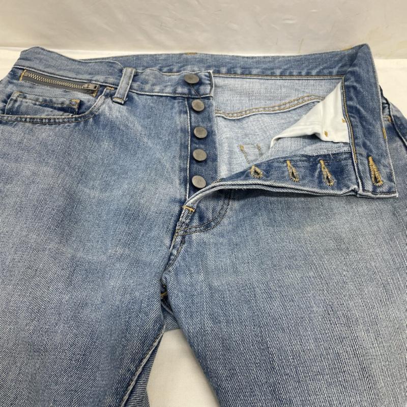 アンユーズド UNUSED パンツ デニム、ジーンズ デニム ジーパン ジーンズ ストレート ボタンフライ ボタン ダメージ加工 1 ダメージ加工 インディゴ / インディゴ / Indigo メンズ USED 古着 中古 50123298