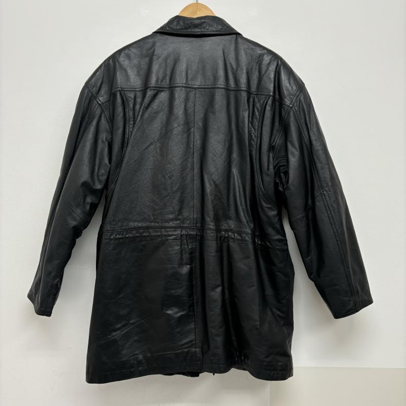レザー レザー コート コート一般 パチャ Pacha レザーアウター 裏地 タータンチェック L メンズ USED 古着 中古 50123452