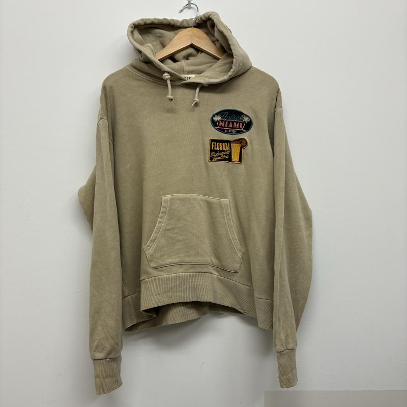 アヴィレックス AVIREX パーカー 長袖 FADE WASH WAPPEN PARKA フェイドウォッシュ ワッペンパーカ 783-4131602 FREE レディース USED 古着 中古 50123478