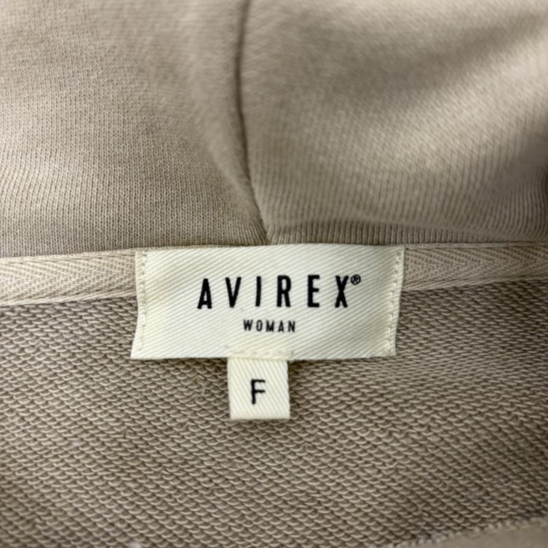 アヴィレックス AVIREX パーカー 長袖 FADE WASH WAPPEN PARKA フェイドウォッシュ ワッペンパーカ 783-4131602 FREE レディース USED 古着 中古 50123478
