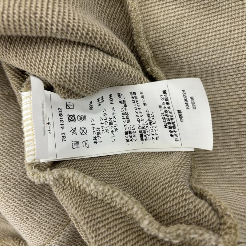 アヴィレックス AVIREX パーカー 長袖 FADE WASH WAPPEN PARKA フェイドウォッシュ ワッペンパーカ 783-4131602 FREE レディース USED 古着 中古 50123478