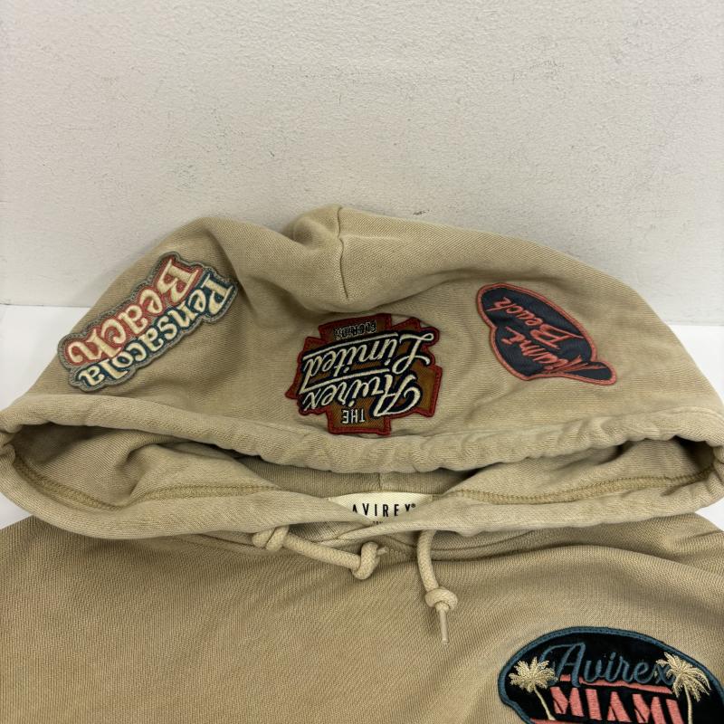 アヴィレックス AVIREX パーカー 長袖 FADE WASH WAPPEN PARKA フェイドウォッシュ ワッペンパーカ 783-4131602 FREE レディース USED 古着 中古 50123478