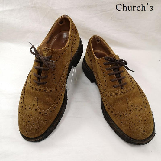 チャーチ Church s 革靴 革靴 FAIR FIELD フェアフィールド 7347/89 ウイングチップ シューズ UK：6 茶 / ブラウン / brown メンズ USED 古着 中古 50123482