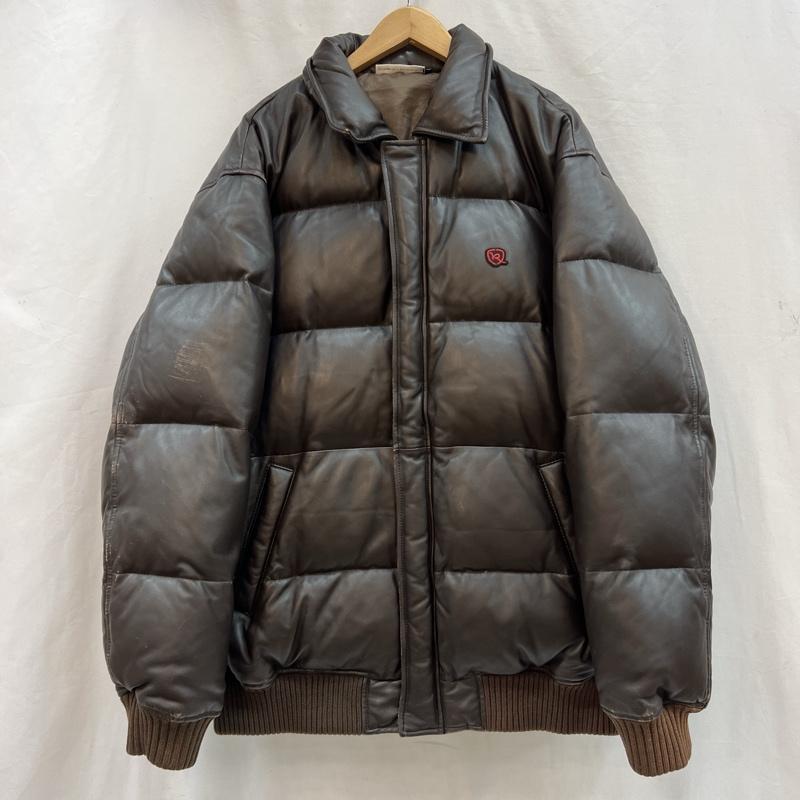 ロカウェア ROCAWEAR ジャケット、上着 ダウンジャケット 90s 00s レザーダウンジャケット L 茶 / ブラウン / brown メンズ USED 古着 中古 50123493