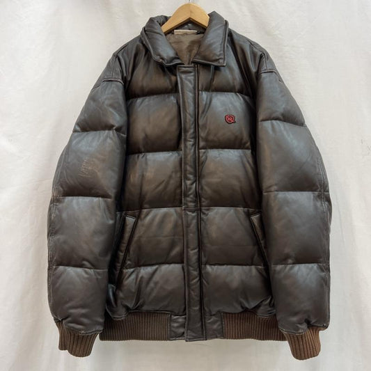 ロカウェア ROCAWEAR ジャケット、上着 ダウンジャケット 90s 00s レザーダウンジャケット L 茶 / ブラウン / brown メンズ USED 古着 中古 50123493