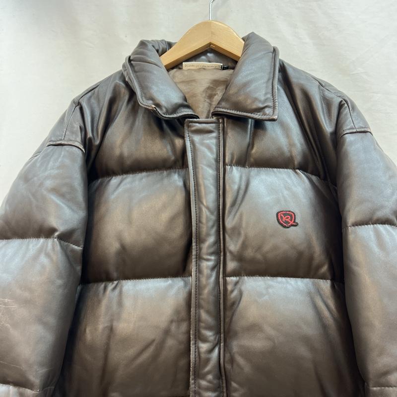 ロカウェア ROCAWEAR ジャケット、上着 ダウンジャケット 90s 00s レザーダウンジャケット L 茶 / ブラウン / brown メンズ USED 古着 中古 50123493