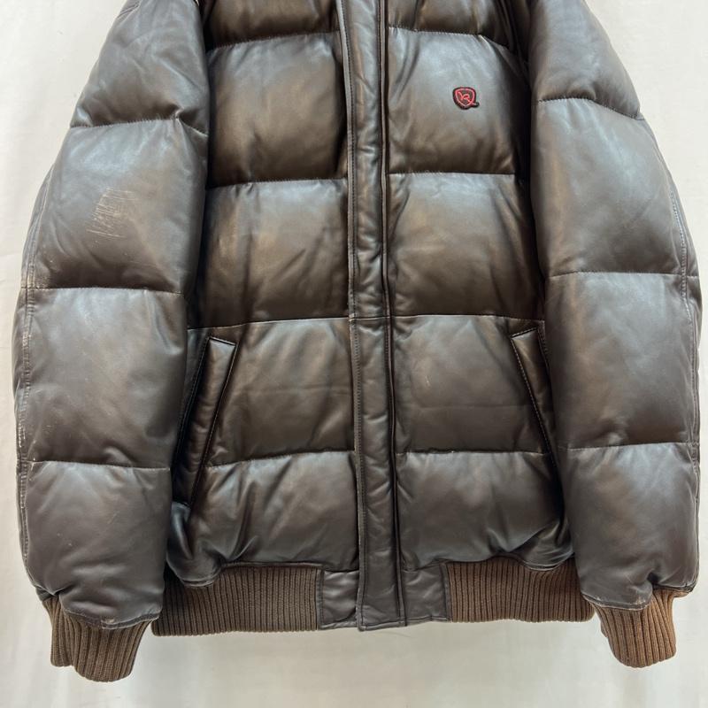 ロカウェア ROCAWEAR ジャケット、上着 ダウンジャケット 90s 00s レザーダウンジャケット L 茶 / ブラウン / brown メンズ USED 古着 中古 50123493