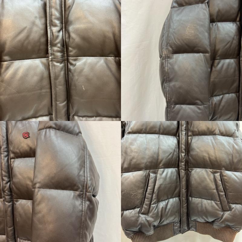 ロカウェア ROCAWEAR ジャケット、上着 ダウンジャケット 90s 00s レザーダウンジャケット L 茶 / ブラウン / brown メンズ USED 古着 中古 50123493