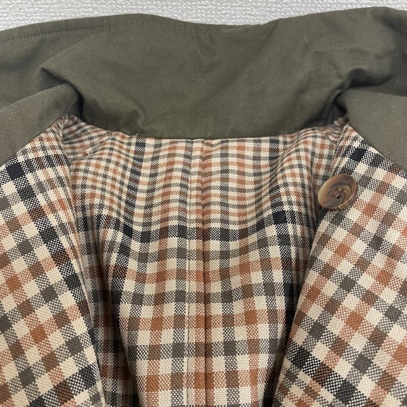 古着 USED コート コート一般 UNDECORATED アンデコレイテッド UDF19505 GUN-CLUB CHECK REVERSIBLE COAT 1 無地 X チェック カーキ / カーキ / khaki X 茶 / ブラウン / brown メンズ USED 古着 中古 50123563