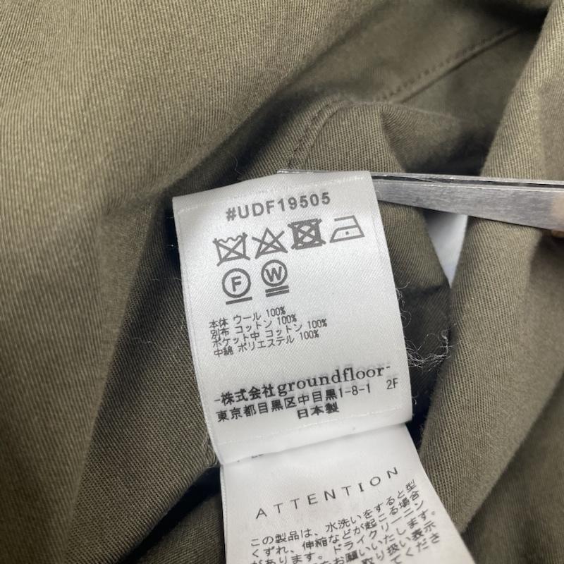 古着 USED コート コート一般 UNDECORATED アンデコレイテッド UDF19505 GUN-CLUB CHECK REVERSIBLE COAT 1 無地 X チェック カーキ / カーキ / khaki X 茶 / ブラウン / brown メンズ USED 古着 中古 50123563