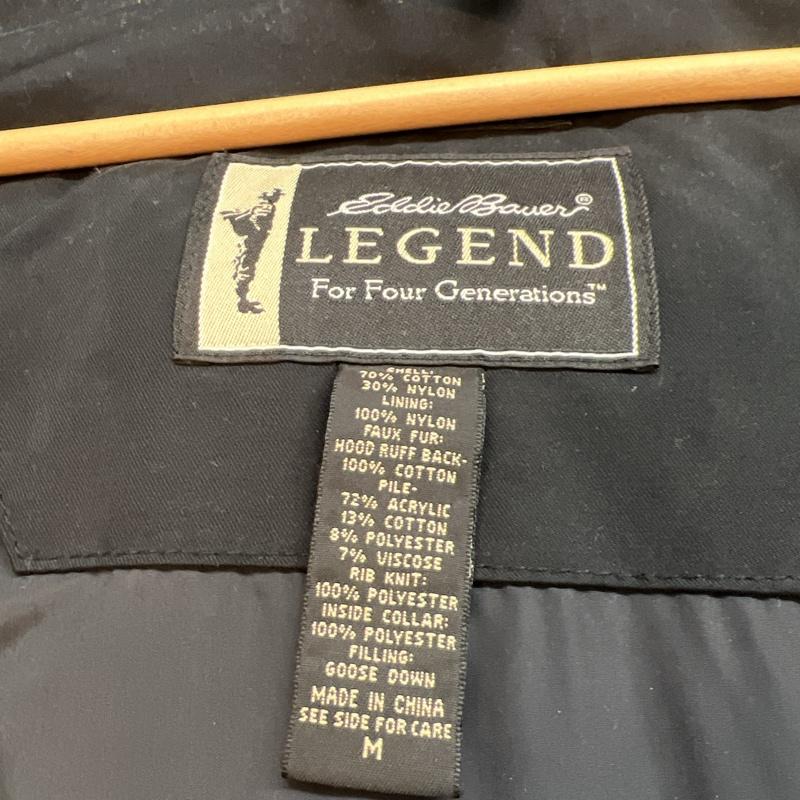 エディーバウアー Eddie Bauer ジャケット、上着 ダウンジャケット 90s-00s ポーラーパーカー ダウンジャケット M 黒 / ブラック / black メンズ USED 古着 中古 50123574