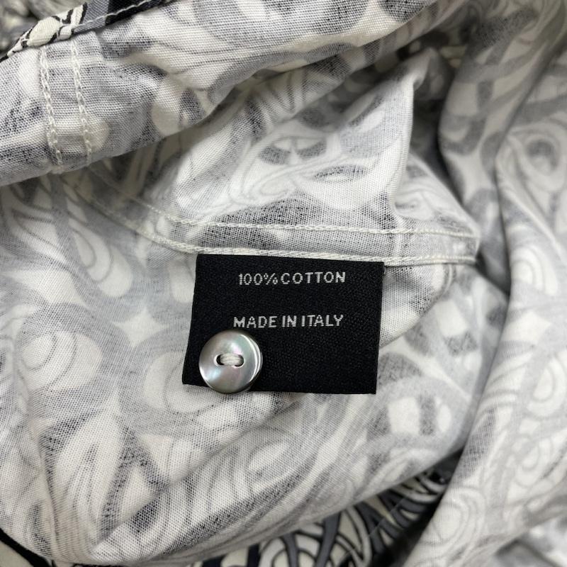 リバティー LIBERTY シャツ、ブラウス 長袖 10 CORSO COMO 総柄 コットン シャツ 長袖 プリント イタリア製 15 1/2 - プリント X 総柄 白 / ホワイト / white X 青 / ブルー / blue レディース USED 古着 中古 50123655