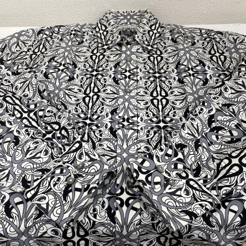 リバティー LIBERTY シャツ、ブラウス 長袖 10 CORSO COMO 総柄 コットン シャツ 長袖 プリント イタリア製 15 1/2 - プリント X 総柄 白 / ホワイト / white X 青 / ブルー / blue レディース USED 古着 中古 50123655