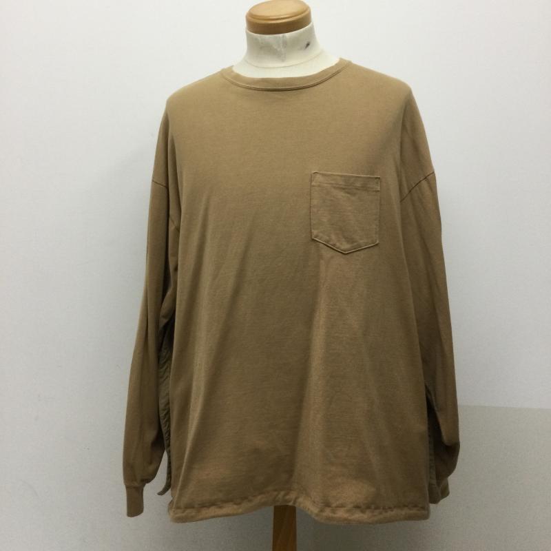 レミ レリーフ REMI RELIEF カットソー 長袖 REMI RELIEF　変形マスクエステル切替ロンT L 無地 ベージュ / ベージュ / beige メンズ USED 古着 中古 50123708