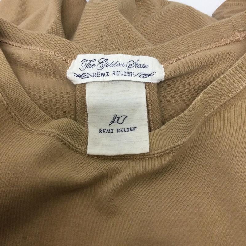 レミ レリーフ REMI RELIEF カットソー 長袖 REMI RELIEF　変形マスクエステル切替ロンT L 無地 ベージュ / ベージュ / beige メンズ USED 古着 中古 50123708