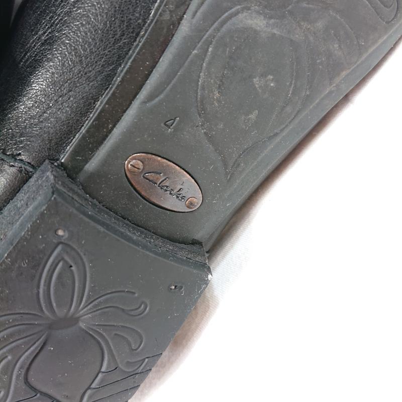 クラークス Clarks ブーツ ロングブーツ clarks クラークス ロングブーツ ブラック 080813288 UK：4 無地 黒 / ブラック / black レディース USED 古着 中古 50123724