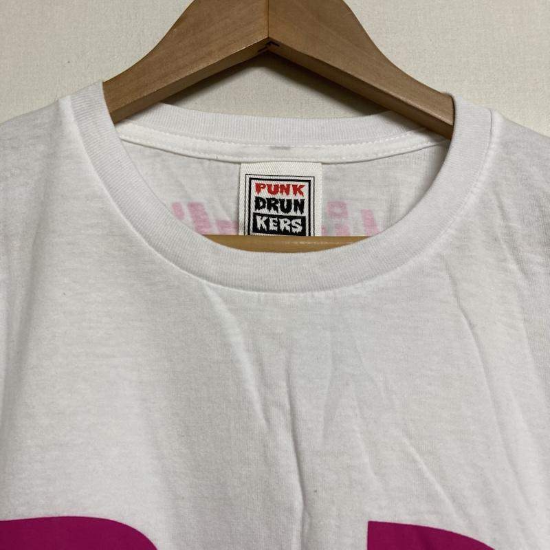 パンクドランカーズ PUNK DRUNKERS Tシャツ 半袖 P&D MILANO ロゴ 半袖 プリントＴシャツ M M ロゴ、文字 X プリント 白 / ホワイト / white メンズ USED 古着 中古 50123770