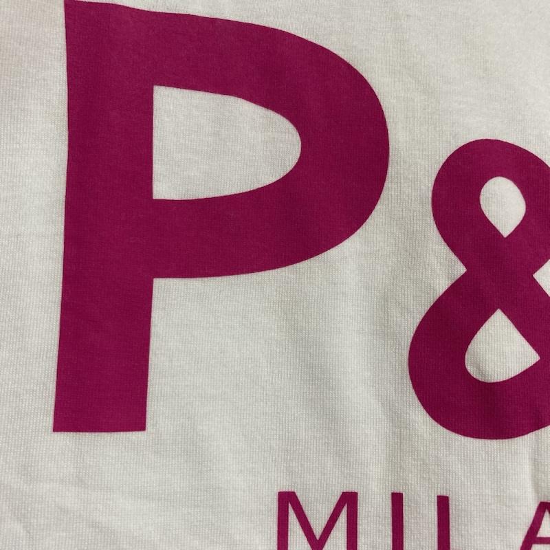 パンクドランカーズ PUNK DRUNKERS Tシャツ 半袖 P&D MILANO ロゴ 半袖 プリントＴシャツ M M ロゴ、文字 X プリント 白 / ホワイト / white メンズ USED 古着 中古 50123770