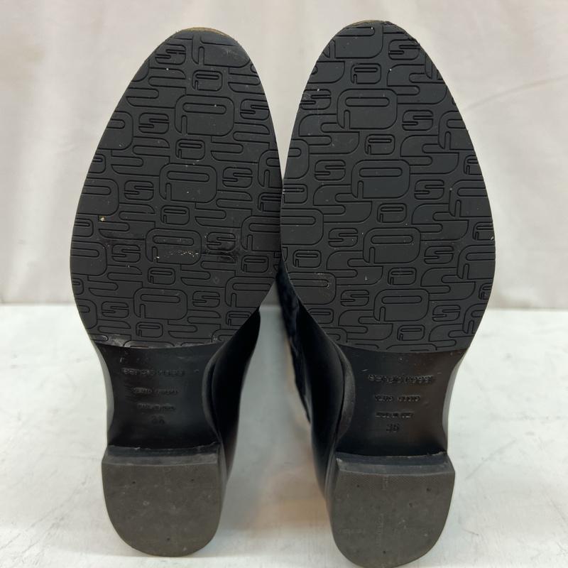 セルジオロッシ Sergio rossi ブーツ ロングブーツ キルティングデザイン レザー 切替 ロングブーツ Size:36 - 黒 / ブラック / black レディース USED 古着 中古 50123791