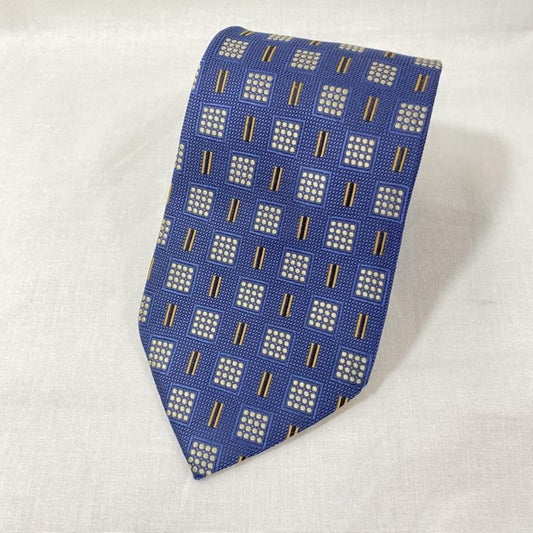 イヴサンローラン Yves Saint Laurent ネクタイ ネクタイ シルクネクタイ 総柄 ブルー系 総柄 青 / ブルー / blue メンズ USED 古着 中古 50123835
