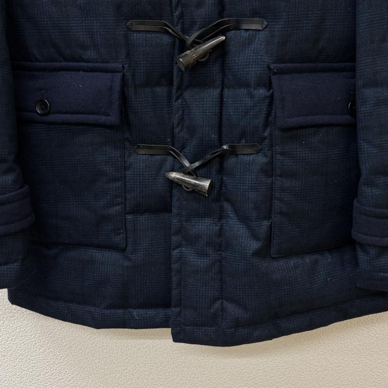 ダファー DUFFER ジャケット、上着 ダウンジャケット DF-Q9-43147 千鳥格子 グレンチェック柄 トグルボタン フード ダウン M 紺 / ネイビー / navy メンズ USED 古着 中古 50123864
