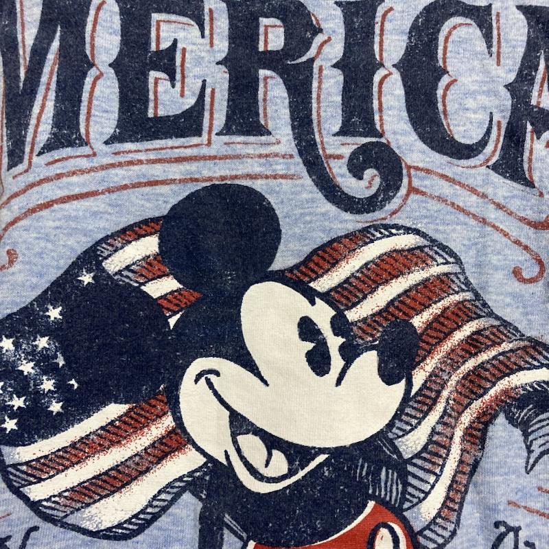 ディズニー Disney Tシャツ 半袖 Disney STORE AMERICAN CLASSIC ミッキー プリント 半袖 Tシャツ UNISEX XL 293533B09 XL キャラクター X プリント 青 / ブルー / blue メンズ USED 古着 中古 50123888
