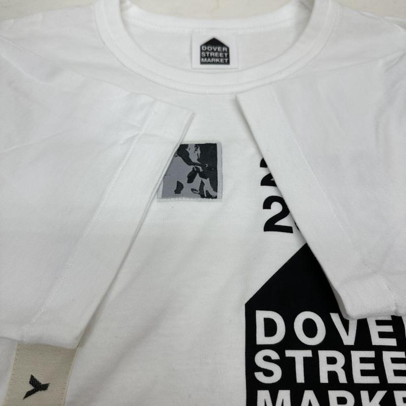 リックオウエンス Rick Owens Tシャツ 半袖 dover street market 10周年記念 プリント Tシャツ L 白 / ホワイト / white メンズ USED 古着 中古 50123906