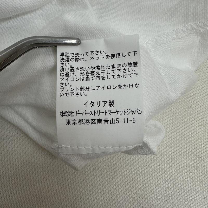 リックオウエンス Rick Owens Tシャツ 半袖 dover street market 10周年記念 プリント Tシャツ L 白 / ホワイト / white メンズ USED 古着 中古 50123906