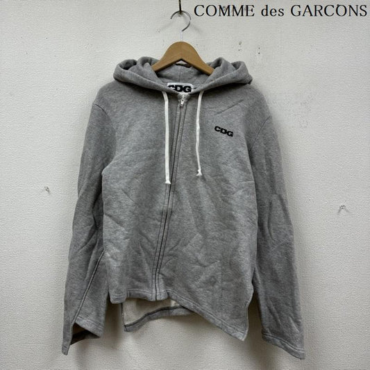 コムデギャルソン COMME des GARCONS パーカー 長袖 AD2020 CDG ロゴ プリント ジップ アップ パーカー SZ-T043 S 灰 / グレー / gray メンズ USED 古着 中古 50124008