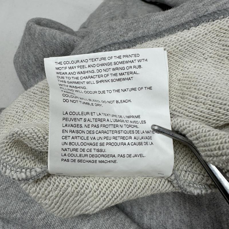 コムデギャルソン COMME des GARCONS パーカー 長袖 AD2020 CDG ロゴ プリント ジップ アップ パーカー SZ-T043 S 灰 / グレー / gray メンズ USED 古着 中古 50124008