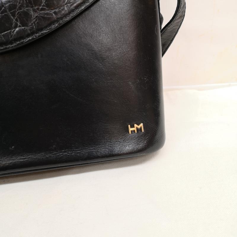 ハナエモリ HANAE MORI ショルダーバッグ ショルダーバッグ クロコダイル ショルダー バック - 黒 / ブラック / black レディース USED 古着 中古 50124055
