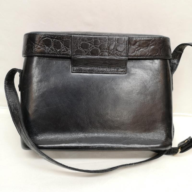 ハナエモリ HANAE MORI ショルダーバッグ ショルダーバッグ クロコダイル ショルダー バック - 黒 / ブラック / black レディース USED 古着 中古 50124055