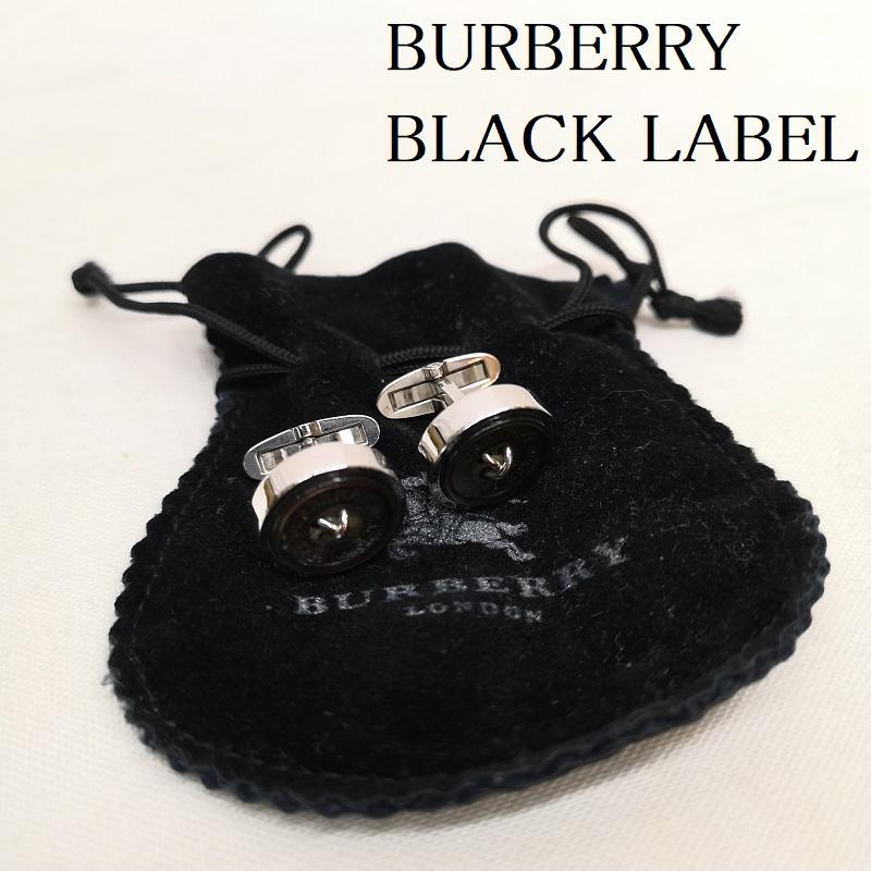 バーバリーブラックレーベル BURBERRY BLACK LABEL ファッション小物 ファッション小物 シェル ロゴ カフス - 銀 / シルバー / silver color メンズ USED 古着 中古 50124096