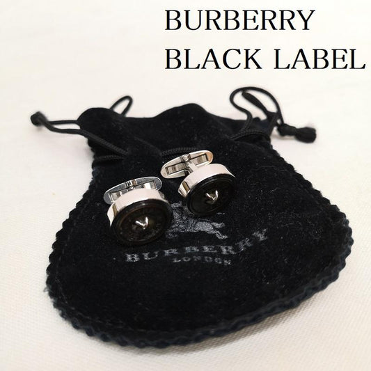 バーバリーブラックレーベル BURBERRY BLACK LABEL ファッション小物 ファッション小物 シェル ロゴ カフス - 銀 / シルバー / silver color メンズ USED 古着 中古 50124096