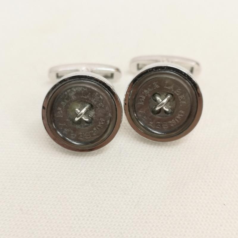 バーバリーブラックレーベル BURBERRY BLACK LABEL ファッション小物 ファッション小物 シェル ロゴ カフス - 銀 / シルバー / silver color メンズ USED 古着 中古 50124096