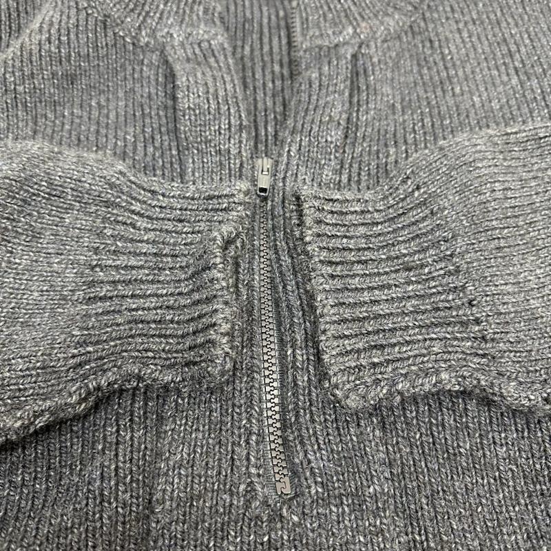 アンユーズド UNUSED ニット、セーター 長袖 23AW HALF ZIP KNIT ハーフ ジップ ニット US2365 3 紺 / ネイビー / navy メンズ USED 古着 中古 50124207