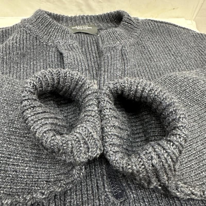 アンユーズド UNUSED ニット、セーター 長袖 23AW HALF ZIP KNIT ハーフ ジップ ニット US2365 3 紺 / ネイビー / navy メンズ USED 古着 中古 50124207