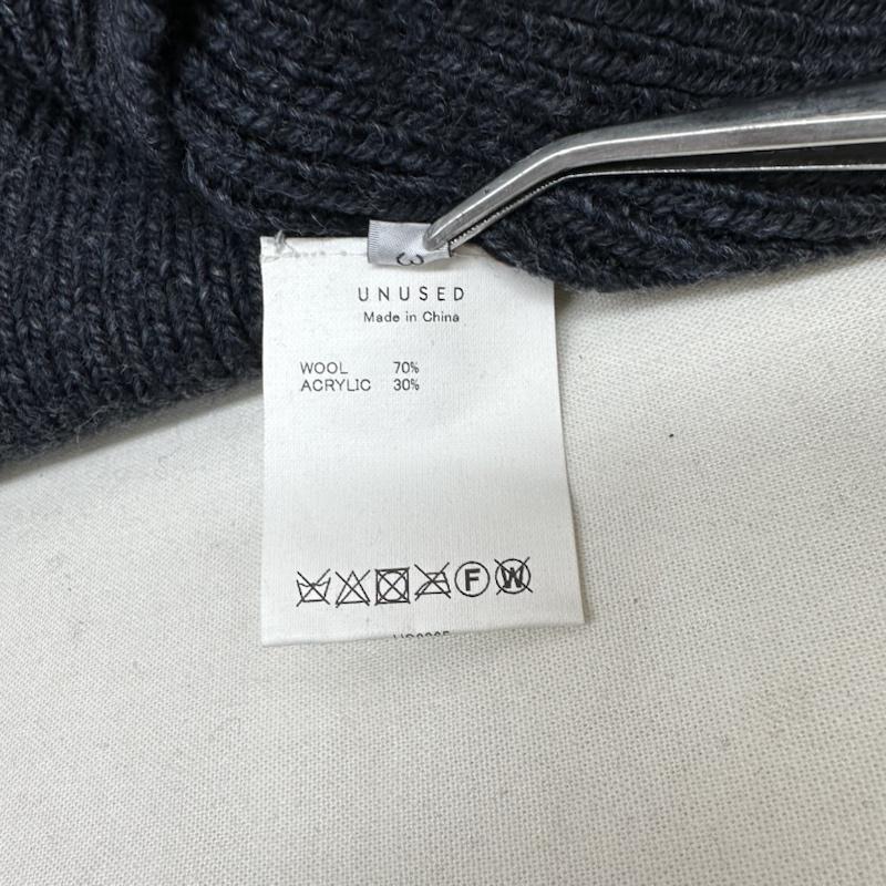 アンユーズド UNUSED ニット、セーター 長袖 23AW HALF ZIP KNIT ハーフ ジップ ニット US2365 3 紺 / ネイビー / navy メンズ USED 古着 中古 50124207