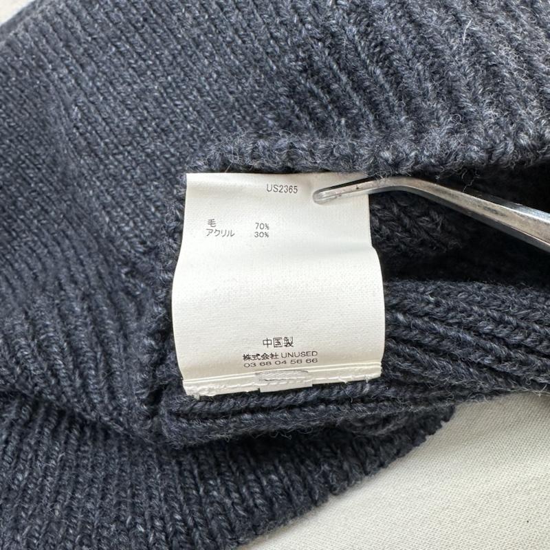 アンユーズド UNUSED ニット、セーター 長袖 23AW HALF ZIP KNIT ハーフ ジップ ニット US2365 3 紺 / ネイビー / navy メンズ USED 古着 中古 50124207