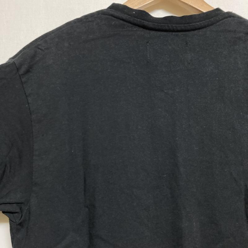 古着 USED Tシャツ 半袖 VVV veni vedi vici / ヴェニヴェディヴィチ コットン ワッペン プリント 半袖 クルーネックTシャツ M M ロゴ、文字 X プリント X  黒 / ブラック / black メンズ USED 古着 中古 50124315