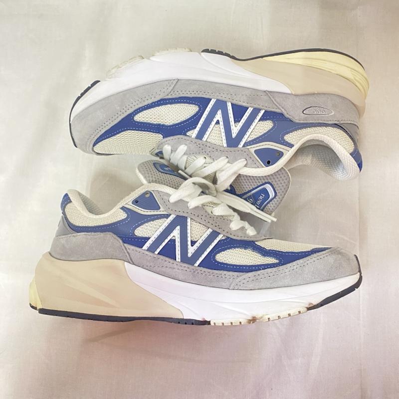 ニューバランス New Balance スニーカー スニーカー U990TC6 23SS-I USA製 スニーカー グレー×ネイビー US7.5/25.5cm US：7.5 ロゴ、文字 白 / ホワイト / white X 灰 / グレー / gray X 紺 / ネイビー / navy メンズ USED 古着 中古 50124328