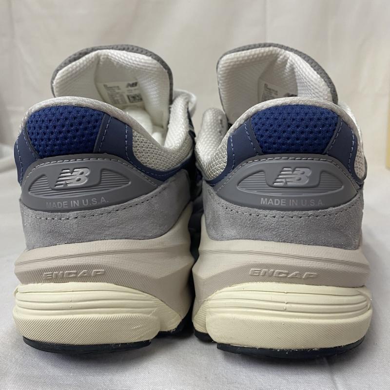 ニューバランス New Balance スニーカー スニーカー U990TC6 23SS-I USA製 スニーカー グレー×ネイビー US7.5/25.5cm US：7.5 ロゴ、文字 白 / ホワイト / white X 灰 / グレー / gray X 紺 / ネイビー / navy メンズ USED 古着 中古 50124328