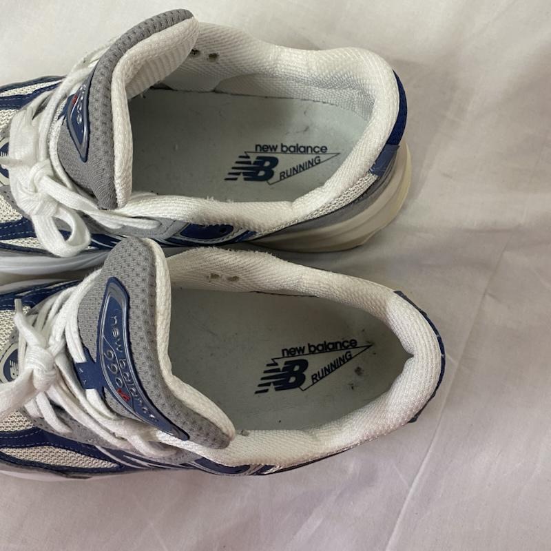 ニューバランス New Balance スニーカー スニーカー U990TC6 23SS-I USA製 スニーカー グレー×ネイビー US7.5/25.5cm US：7.5 ロゴ、文字 白 / ホワイト / white X 灰 / グレー / gray X 紺 / ネイビー / navy メンズ USED 古着 中古 50124328