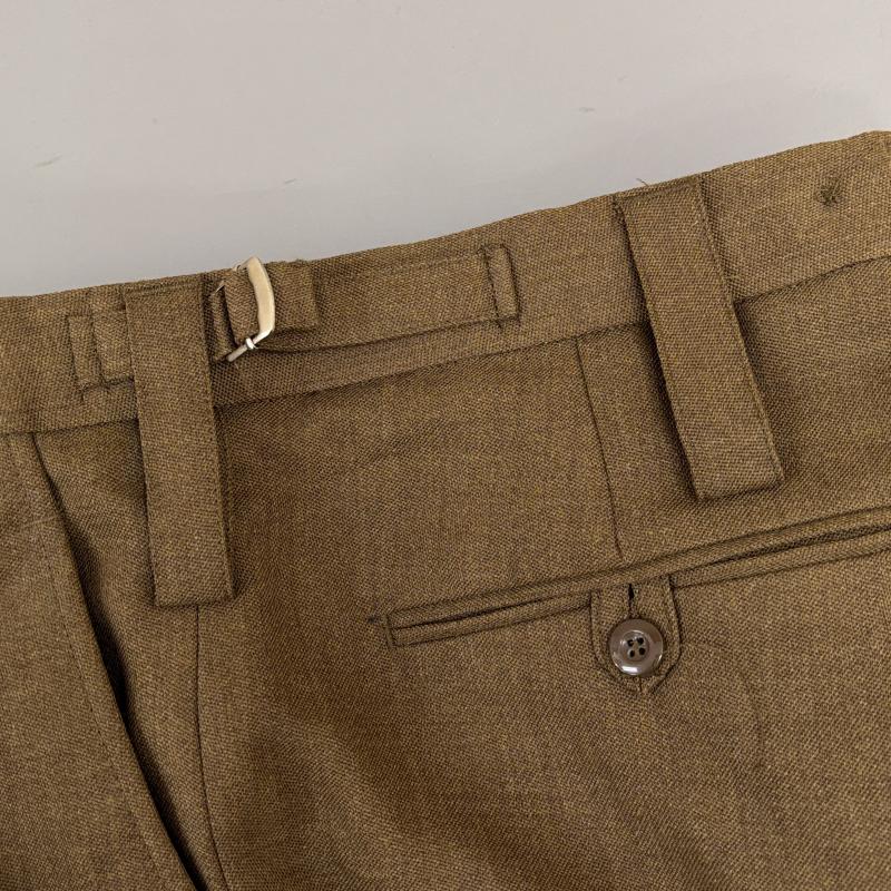 古着 USED パンツ スラックス イギリス陸軍 DC2BESL/4628 BARRACK DRESS タック スラックス オフィサー トラウザー - メンズ USED 古着 中古 50124353