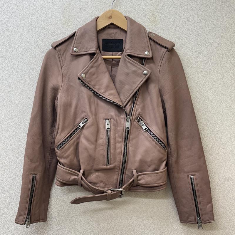 オールセインツ ALLSAINTS ジャケット、上着 レザージャケット WL084M BALFERN BIKER 羊革 ラムレザー ダブル ライダース バイカー - レディース USED 古着 中古 50124362