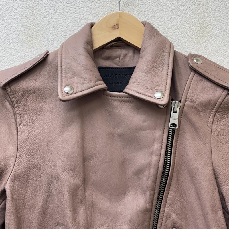オールセインツ ALLSAINTS ジャケット、上着 レザージャケット WL084M BALFERN BIKER 羊革 ラムレザー ダブル ライダース バイカー - レディース USED 古着 中古 50124362