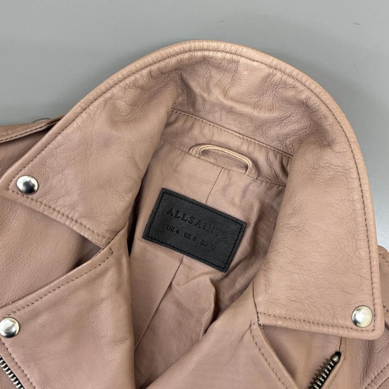 オールセインツ ALLSAINTS ジャケット、上着 レザージャケット WL084M BALFERN BIKER 羊革 ラムレザー ダブル ライダース バイカー - レディース USED 古着 中古 50124362